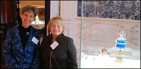 Christel McCanless (Fabergé Research Newsletter) and Riana Benko from Slovenia, a Brand-new Fabergé Enthusiast