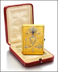 Imperial Presentation Gold Cigarette Case Given by Emperor Nicholas II to Hans-Falk Dessen, 1915  November 25, 2014  Sotheby’s London, Russian Art