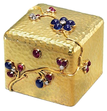 Jeweled Gold Boxes, ca. 1890 August Holmström