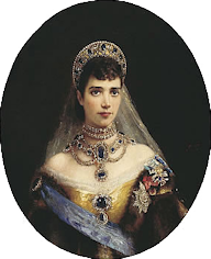 Empress Maria Feodorovna Wearing the Imperial Diadem (Courtesy Wiki)
