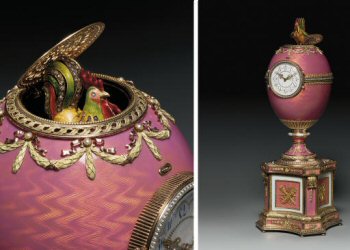 The Rothschild Fabergé Clock (Courtesy Christie's)