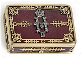 Nicholas II Imperial Presentation Snuff Box (Courtesy Christie's)