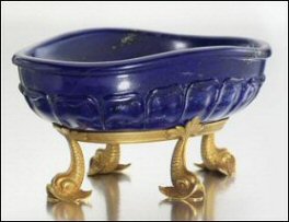 Lapis Lazuli Bowl and Sketch (Courtesy Sotheby's)