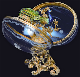 1908 Imperial Peacock Egg by Fabergé (ForbesLife, September 2011, 44)