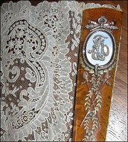 Monogrammed Guard with Brussels Lace, Mikhail Perkhin, ca. 1895 (Collection Mrs. Alexander)