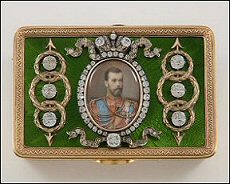Recent Additions to the McFerrin Collection: Bismarck Box (1889), Hand Fan with a Fabergé Sticks and Guards, Lord Carrington Box (1894) (Photographs © C&M Photographers)