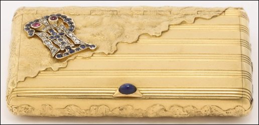 Cigarette Case with Campbell Family Crest (Courtesy Sotheby's)