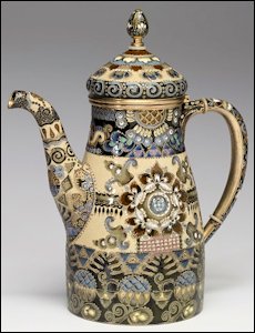 Coffeepot from a Three-piece Set, Fedor Rückert Workshop Marked Fabergé (Courtesy Walters Art Museum)