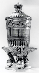 Fabergé Trotting Horse Breeding Trophy Presented in ca. 1989 by Attorney and Collector Pierre Sciclounoff to Juan Antonio Samaranch, President of the IOC from 1980-2001 (Photographs ©IOC/Michèle Verdier)