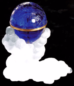 Unfinished Blue Tsesarevich Constellation Egg (Courtesy Fersman Mineralogical Museum, Moscow)