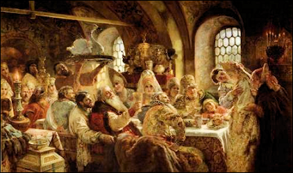 (B) Oil Painting, The Boyar Wedding Feast