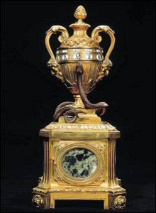 Louis XV/Louis XVI Ormolu Marble Urn Clock, Ca. 1770 (Courtesy Christie's)