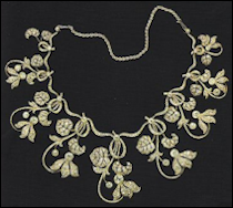 Cyclamen Tiara (ca. 1905-06) Becomes a Necklace When Detached from Its Base