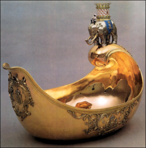 Danish Royal 50th Wedding Anniversary Kovsh (von Habsburg and Lopato, Fabergé: Imperial Jeweller, 1993, 234-35)
