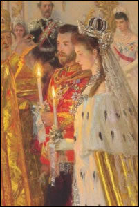 1894 Wedding of Nicholas II and Alexandra Feodorovna (Courtesy The Royal Collection)