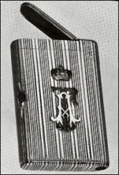 Cigarette Case Incorrectly Attributed to Alfred Thielemann (Courtesy Sotheby Parke Bernet)