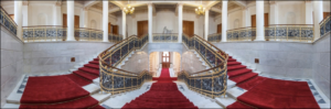 Grand Stair Case of the Shuvalov Palace Site of the Fabergé Museum in St. Petersburg and the Third International Fabergé Symposium (Courtesy of “The Link of Times” Collection)