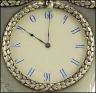 Alexander III 25th Wedding Anniversary Desk Clock (Courtesy A La Vieille Russie and McFerrin Collection)