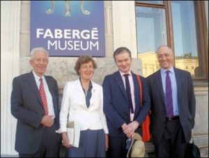 Géza von Habsburg, Ulla Tillander-Godenhielm, Kieran McCarthy, Mark Schaffer, Members of the St. Petersburg Fabergé Advisory Board (Courtesy Galina Korneva)