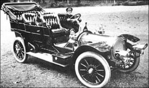 Tsesarevich Alexei in a French 1909 Delaunay-Belleville, Nicholas II's Favorite Car (Illustration 1-3, Wiki)