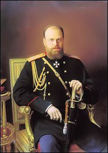 Tsar Alexander III (1845-1894) and His Consort Marie Feodorovna (1847-1928) (Wiki)