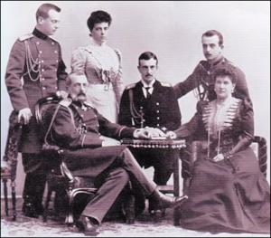 Grand Duke Vladimir Alexandrovich and His Family in 1899 (Courtesy Liki Rossii, St. Petersburg)