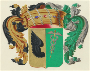 Coat of Arms of Baron Vladimir Borisovich Freedericksz (1838-1927) (Wiki)