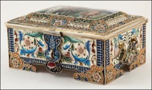 Russian Silver-gilt Box by Feodor Rückert (Courtesy McFerrin Collection)