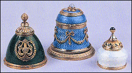 Fauxbergé: Perfume Bottle, Inkwell, Brush Pot (New Brunswick Museum, St. John, Canada)